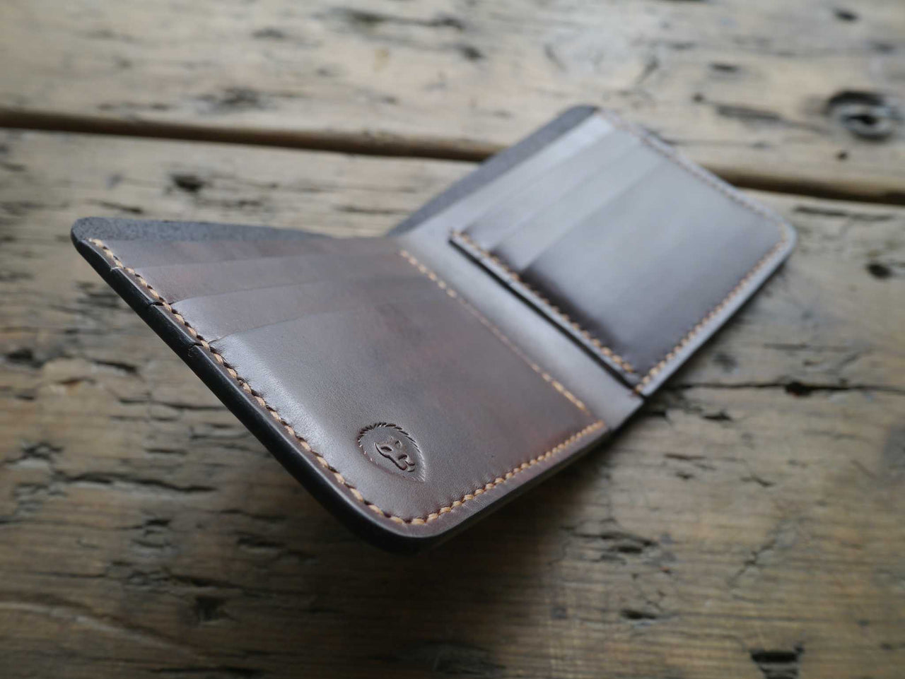 Bifold Leather Wallet - Show Brown