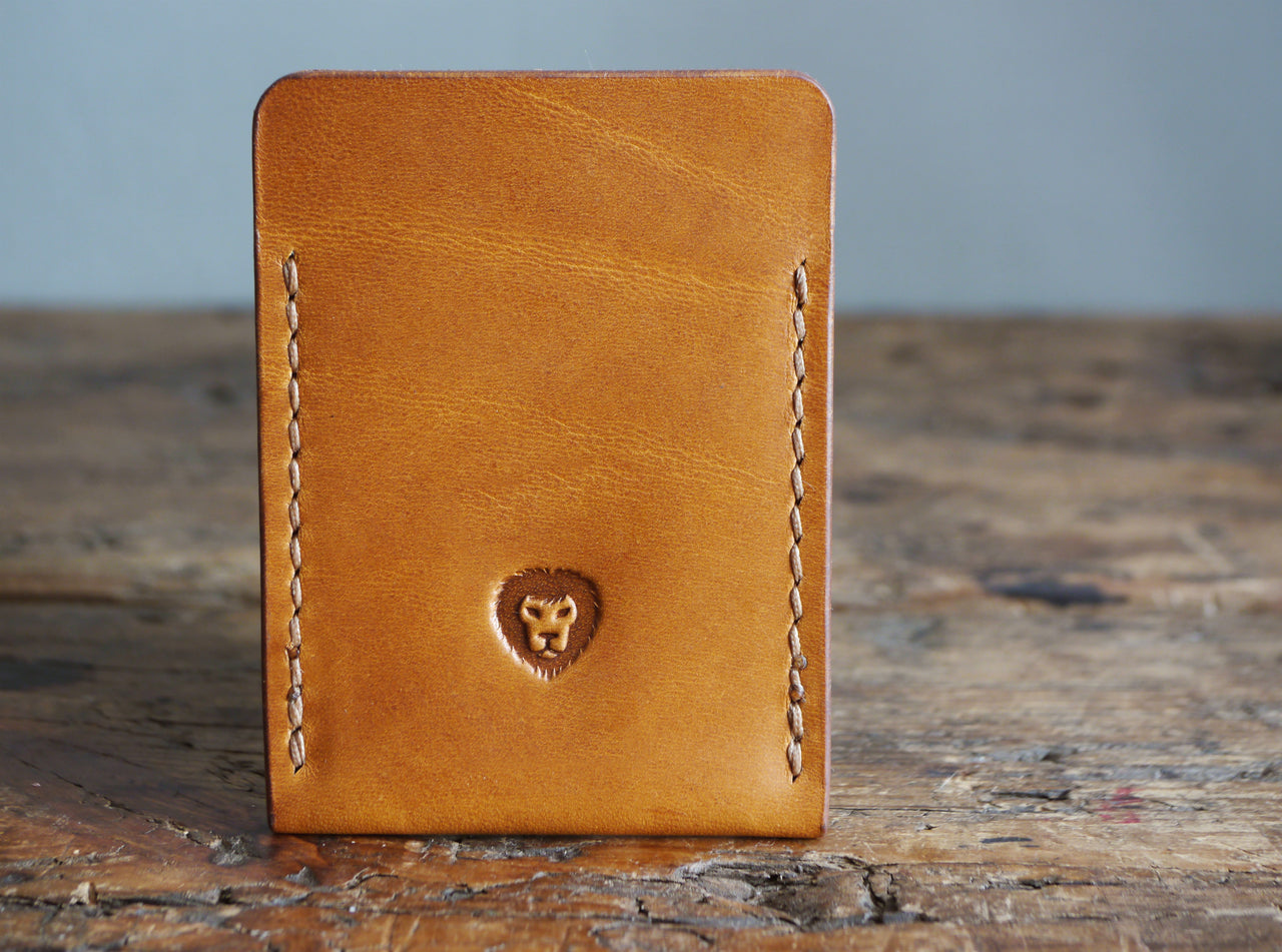 Slim Leather Cardholder - Antique Tan