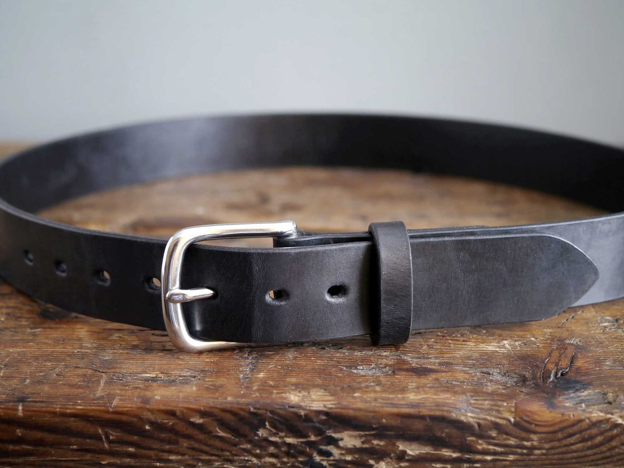 Bespoke Leather Belt - Black