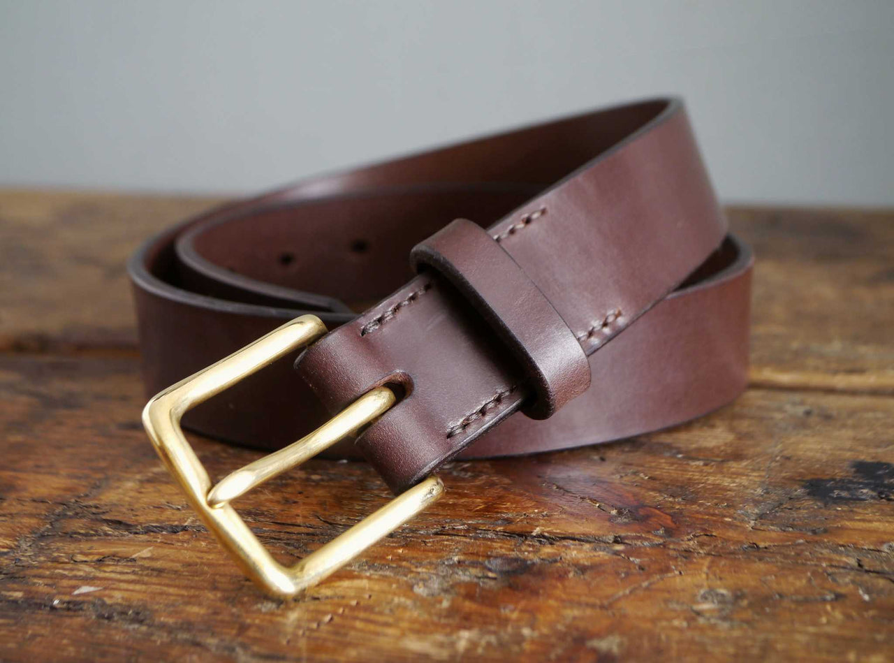 Bespoke Leather Belt - Brown