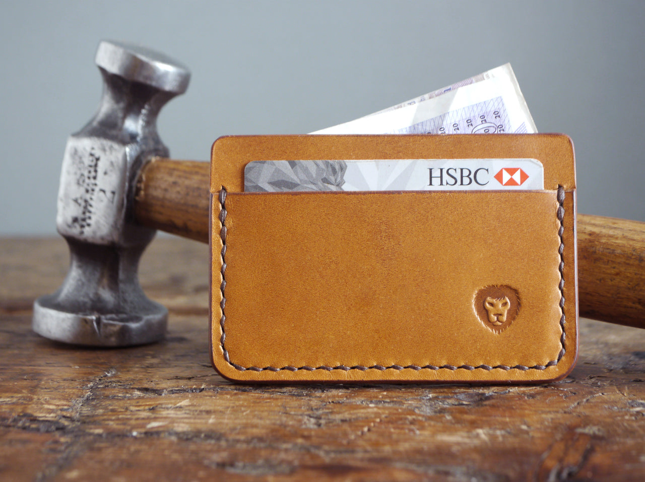 Leather Card Holder - Antique Tan